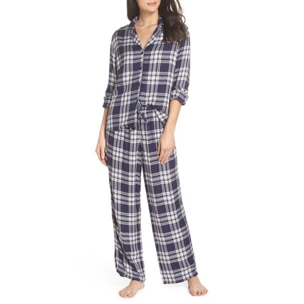 Rails Trouser Pajama Top Only In Twilight White S… - image 1